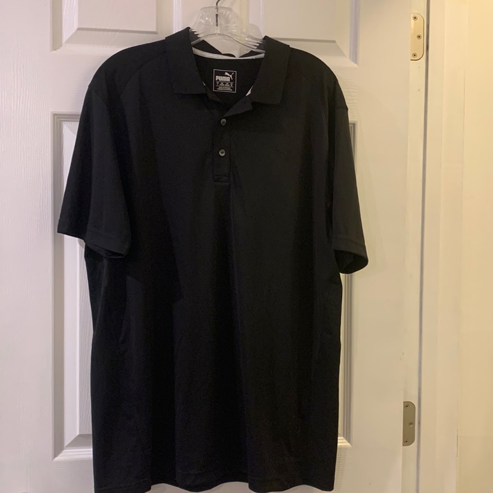 Black Puma golf polo